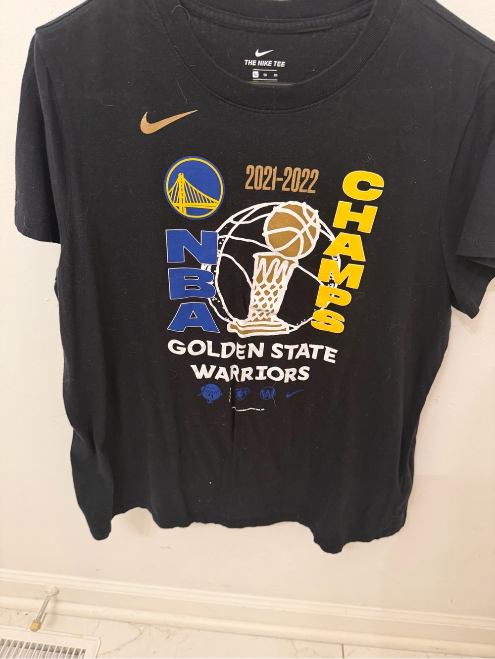 Nike Black Golden State Warriors 2021-2022 Champs Graphic Tee